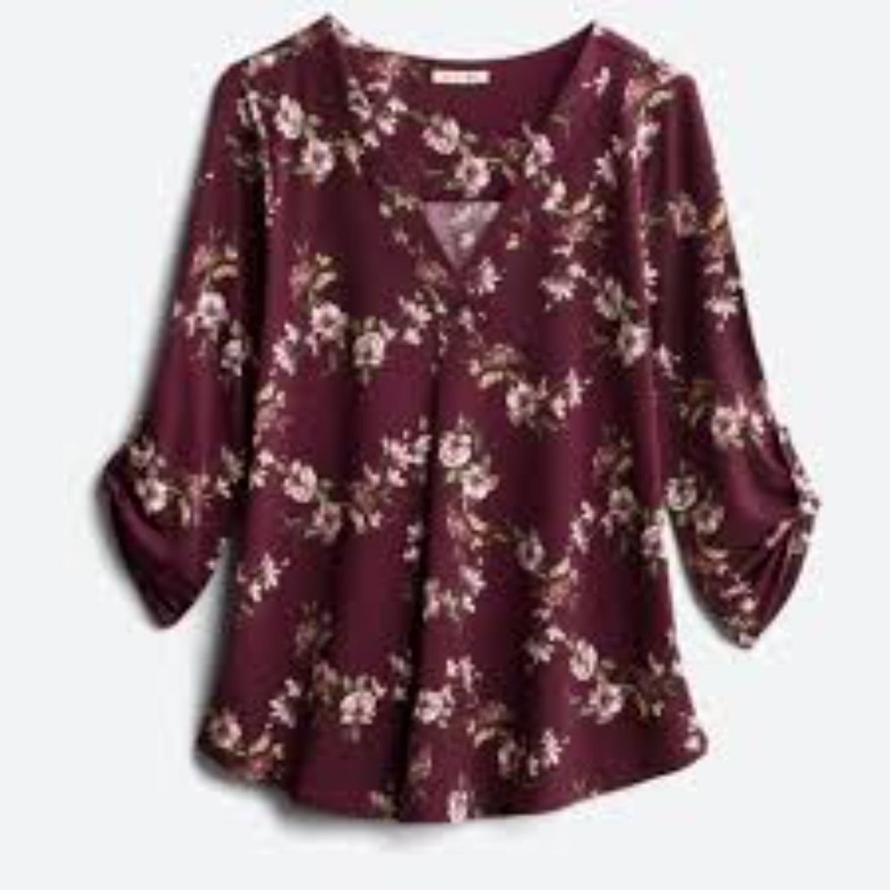 BEACON Patty Roll Tab Knit Top